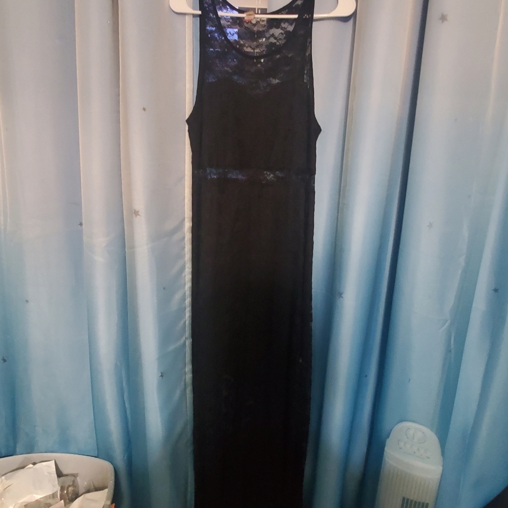 Walmart lace dress xl black maxi
